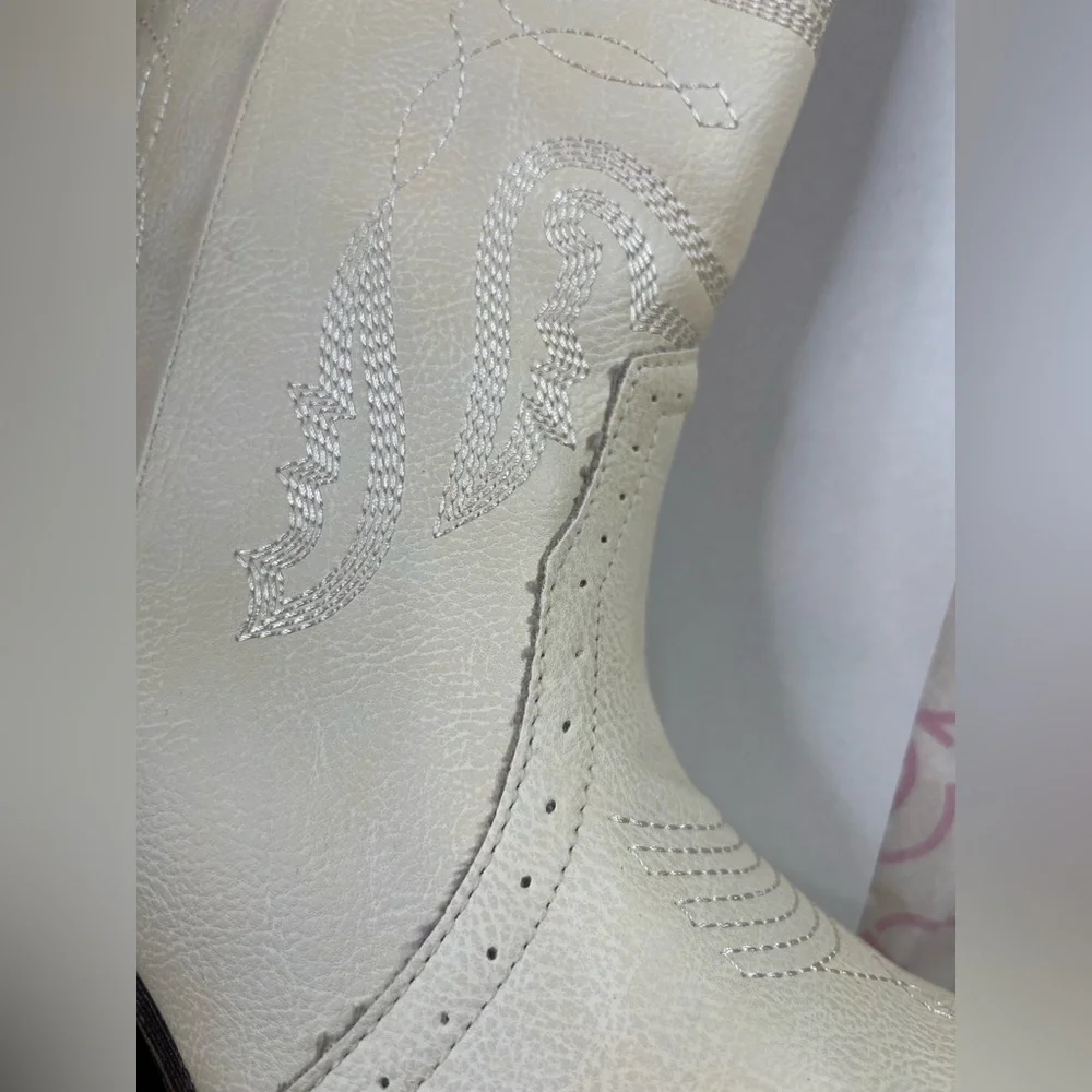 Sugar Western Boots Size 9 Cream NWB - Picture 8 of 11